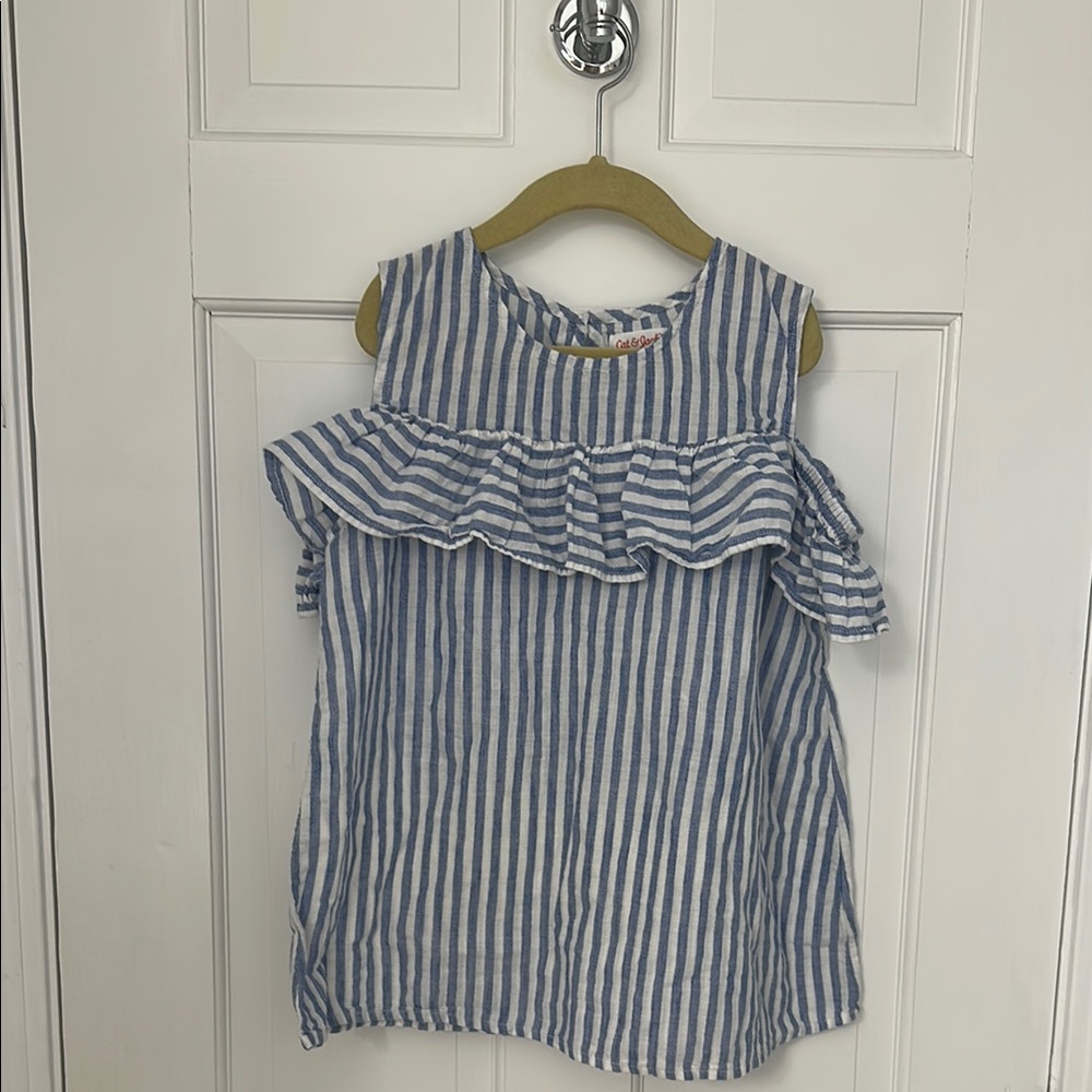 Blue Striped Kids Top
